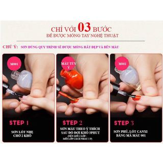 Hộp 6 chai sơn móng tay màu Maycreate