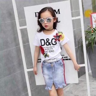Set váy bé gái năng động cá tính Hàng có sẵn