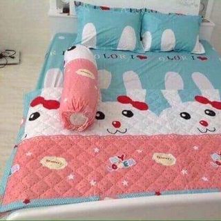 Trọn bộ chăn ga gối cotton poly mềm mịn