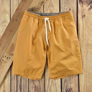 Quần short kaki nam HQ chất vải đẹp màu be - xưởng sản xuất quần short nam Hà Nội