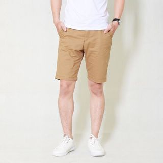 Quần short kaki nam HQ chất vải đẹp màu be - xưởng sản xuất quần short nam Hà Nội