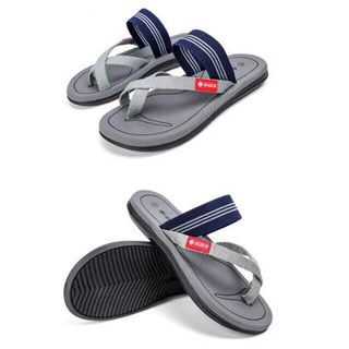 Dép kẹp ngón quai ngang đen và xám 2018 Unisex Độc Lạ