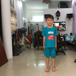 Đồ bộ bé trai cotton size lớn