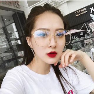 Gọng kính vuông tròng chống chói hot 2018