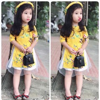 Áo dài cách tân cho bé gái