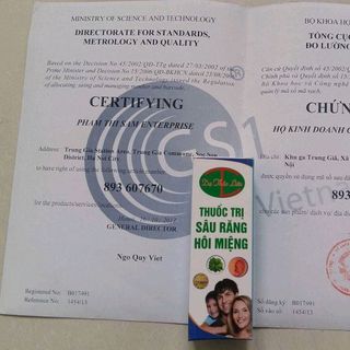 Thuốc trị Sâu răng hôi miệng DẠ THẢO LIÊN