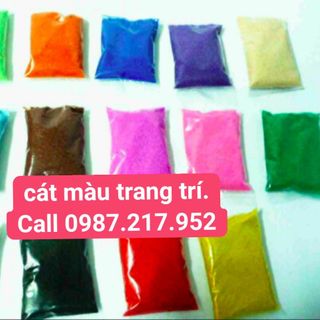 Bán Cát Màu giá tốt Có 15 màu khác nhau - màu sắc tươi đẹp