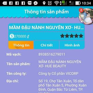 Mầm đậu nành nguyên xơ Huệ Beauty