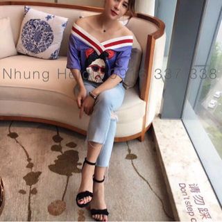 Áo thun bẹt vai