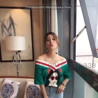 Áo thun bẹt vai
