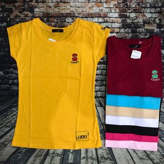 áo thun nữ ôm body thêu chó