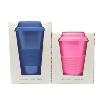 Ly cà phê chất liệu chứa xơ tre với nắp silicon