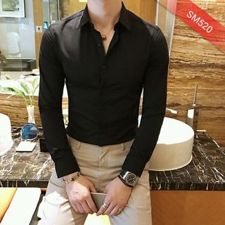 Áo Sơ Mi Màu Tay Dài