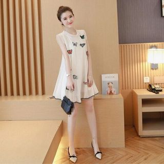 đầm suông chiffon kết bướm thời trang
