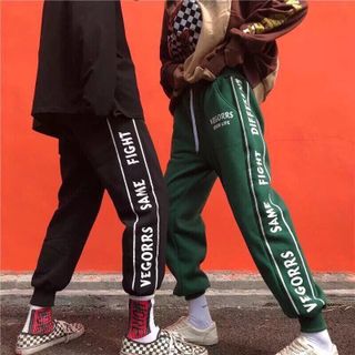 JOGGER NỈ IN CHỮ