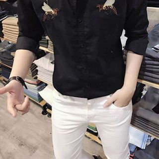 Áo Sơ Mi Thêu Họa Tiết