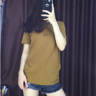 Áo thun Form rộng cổ tròn