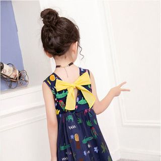 đầm xoè thắt nơ lưng
