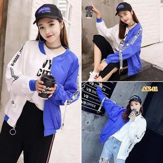 ÁO KHOÁC NỮ DÙ PHỐI 2 MÀU