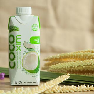 Thùng 12 hộp nước dừa Cocoxim Xanh 330ml