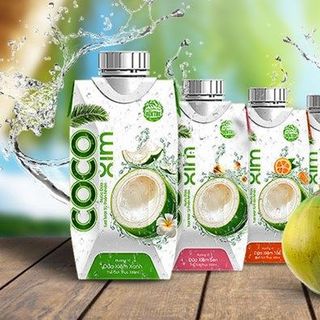 Thùng 12 hộp nước dừa Cocoxim Xanh 330ml