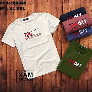 Áo thun nam cổ tròn thêu ngực