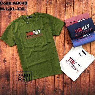 Áo thun nam cổ tròn thêu ngực