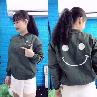 ÁO KHOÁC DÙ MẶT CƯỜI -