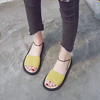 giày sandal bản ngang nỉ xinh