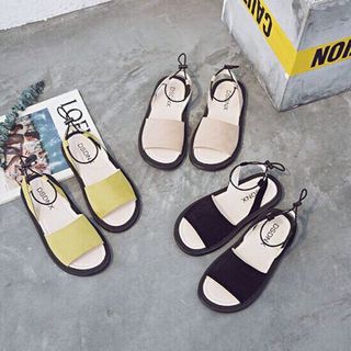 giày sandal bản ngang nỉ xinh