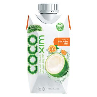 Thùng 12 hộp nước dừa Cocoxim Tắc 330ml