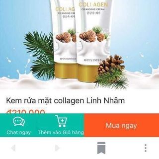 Kem rửa mặt Collagen made in Korea