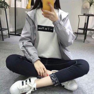 ÁO KHOÁC GIÓ NỮ MẶT CƯỜI