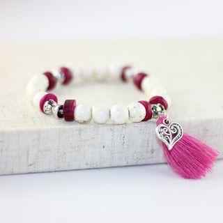 Vòng uyên ương hạt giả đá - được chọn màu