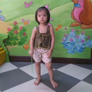 áo bé gái chất đũi