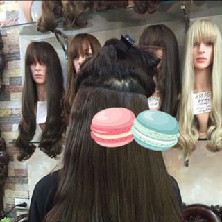 tóc nguyên đầu kẹp chữ U