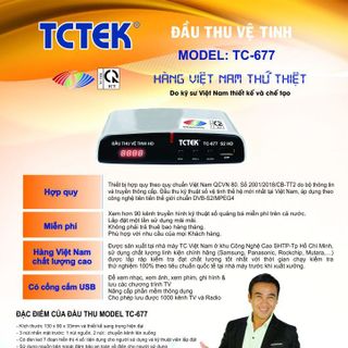 ĐẦU THU KỸ THUẬT SỐ VỆ TINH HD MODEL TC – 677