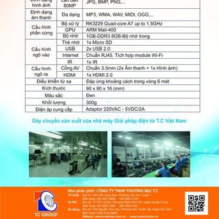 ĐẦU THU INTERNET TV SMART TV BOX TCTEK – MODEL TC-121