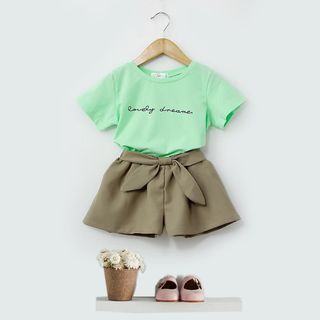 BỘ GÁI QUẦN GIẢ VÁY PHỐI NƠ