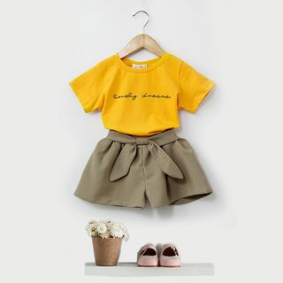 BỘ GÁI QUẦN GIẢ VÁY PHỐI NƠ