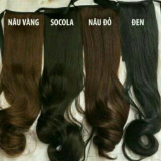 Tóc giả cột xoăn