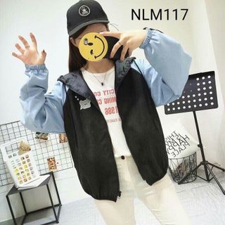 ÁO KHOÁC DÙ PHỐI MÀU VIỀN TAY