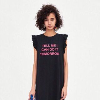 Váy thun sát nách dáng xuông