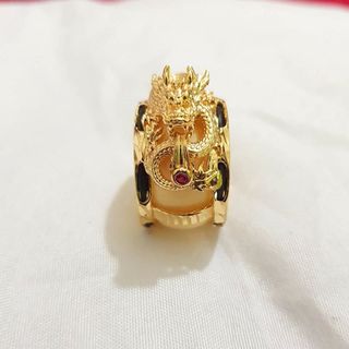 Nhẫn lông voi mạ vàng