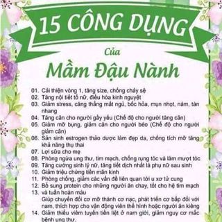 mầm đậu nành nguyên xơ huệ beauty