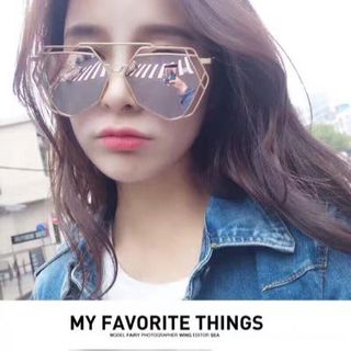 Mắt kính lục giác nữ thời trang
