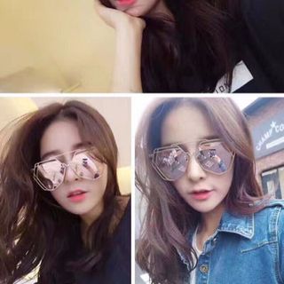 Mắt kính lục giác nữ thời trang