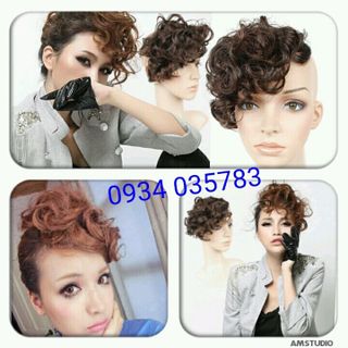 combo 3 kiểu mái mì tôm bím thưa băng đô
