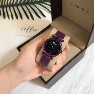 đồng hồ dây da lộn nữ tính