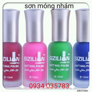 sơn móng tay nhám